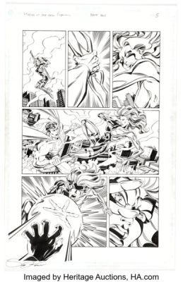 Scott Koblish [Chris Marrinan lightboxed] Legends of the DC Universe Unpublished Story Page 5 Original Art (DC, 1998). | Heritage