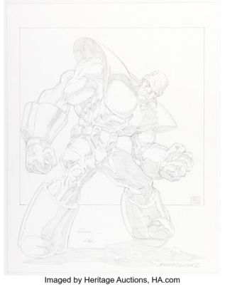 Chuck Wojtkiewicz - Mecha Sketch Original Art (1995). | Heritage
