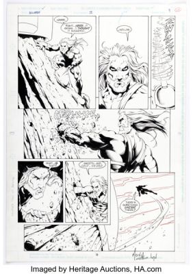 Martin Egeland and Howard Shum Aquaman #11 Story Page 9 Original Art (DC, 1995).