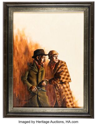 Dan Day and David Day Cases of Sherlock Holmes Vol. 1 TPB Cover Painting Original Art (Northstar, 1990). | Heritage