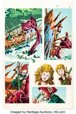 John Buscema, Rudy Nebres, and Peter Ledger Marvel Super Special #11 "Warriors of the Shadow Realm" Story Page 18 Original Art (Marvel, 1979). | Heritage