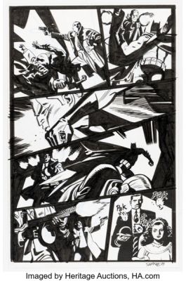 Chris Samnee Batman: The Long Halloween - The Last Halloween #9 Story Page 5 Original Art (DC, 2025).