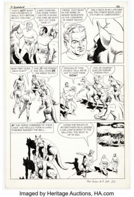 Reed Crandall Flash Gordon #8 Story Page 20 Original Art (King Features, 1967). | Heritage