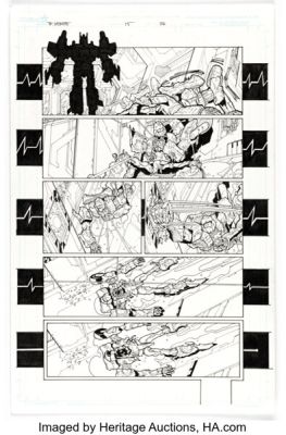 Alex Milne, Marc Deering, and others The Transformers: More Than Meets the Eye #15 Story Page 6 Original Art (IDW, 2013).