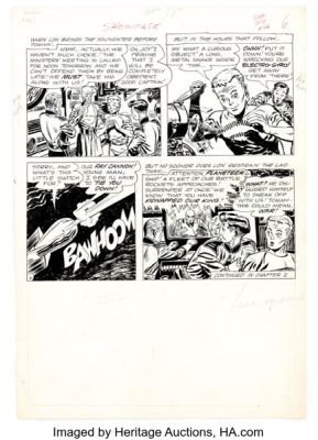 Lee Elias Showcase #46 Tommy Tomorrow of the Planeteers Story Page 6 Original Art (DC, 1963).
