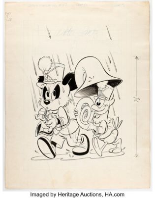 Dan Gormley (attributed) Walter Lantz Andy Panda #27 Cover Original Art (Dell, 1954). | Heritage