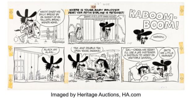 Tom Ryan Tumbleweeds Sunday Comic Strip Original Art 11-27-77 (United Feature Syndicate, 1977).