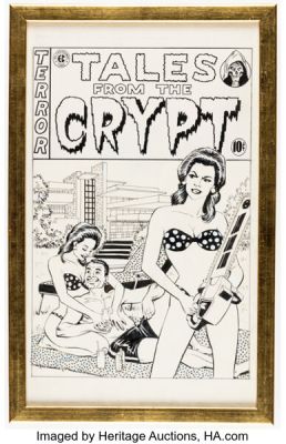 Mike Vosburg Tales from the Crypt "Split Personality" TV Series Episode Cover Illustration Original Art (HBO, 1992). | Heritage