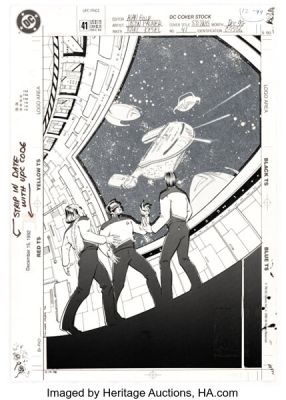Jason Palmer and Karl Kesel Star Trek: The Next Generation #41 Cover Original Art (DC, 1992). (Total: 2 Items)