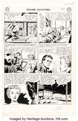 Murphy Anderson and Joe Giella Strange Adventures #55 Story Page 6 Original Art (DC, 1955). | Heritage
