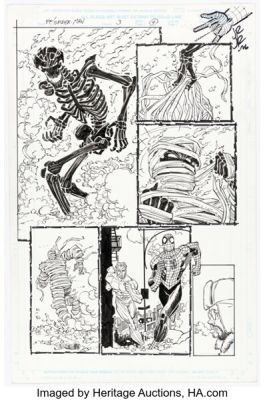 John Romita Jr. and Scott Hanna Peter Parker: Spider-Man #3 Story Page 4 Original Art (Marvel, 1999). | Heritage