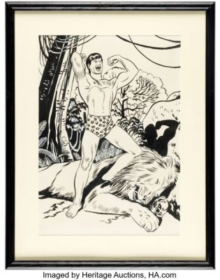 Jesse Marsh - Tarzan Illustration Original Art (undated).