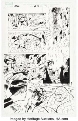 Leonard Kirk and Kris Justice Marvel Adventures Fantastic Four #29 Story Page 3 Original Art (Marvel, 2007).