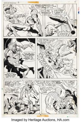 Ross Andru and Al Milgrom Giant-Size Spider-Man #2 Story Page 4 Original Art (Marvel, 1974).