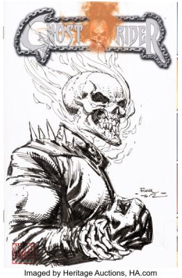 David Finch Ghost Rider #1 Sketch Edition Original Art (Marvel, 2011) Condition: NM-. | Heritage