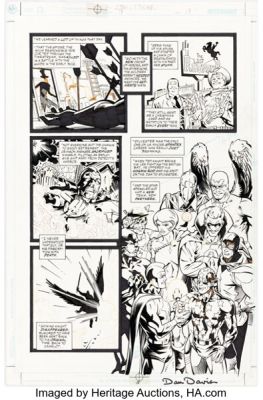 Scott Kolins and Dan Davis Stars and S.T.R.I.P.E. #9 JSA Story Page 19 Original Art (DC, 2000).