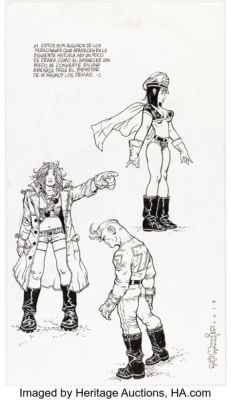 Steve Mannion - Fearless Dawn Illustration Original Art (2013).