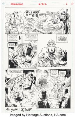 Neil Vokes and Jay Geldhof Congorilla #2 Story Page 4 Original Art (DC, 1992).