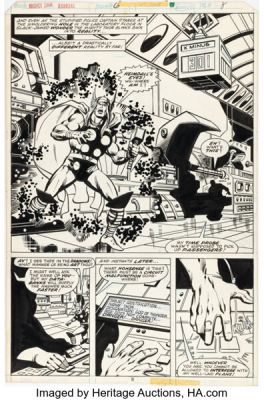 Sal Buscema and Klaus Janson Thor Annual #6 Story Page 6 Original Art (Marvel, 1977). | Heritage