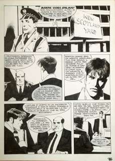 Dylan Dog - Corrado Roi - original page - Page volante | Catawiki