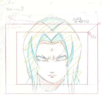 Kishimoto Masashi - Naruto | 2288 – Naruto Shippuden – Tsunade – Layout | La Galerie de la Bande Dessinée