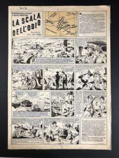 Topolino giornale n° 713 - "La scala dell’odio" - tavola originale - Page volante - EO - (1948) | Catawiki