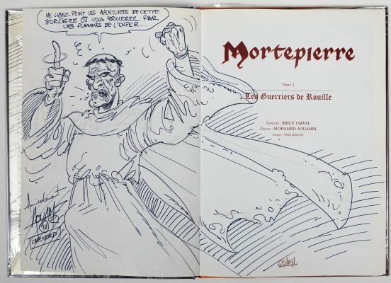 Aouamri Mohamed Mortepierre Dédicace... | Lot 13 - AOUAMRI Mohamed Mortepierre Dédicace représentant le... | Vermot et Associés