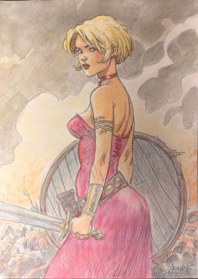 Aouamri - Illustration... | Lot 3 - Aouamri - illustration à la mine de plomb et à l’aquarelle... | Tessier Sarrou