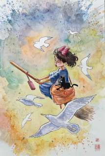 David Mack - Studio Ghibli Collection: Kiki’s Delivery Service Illustration