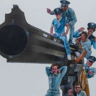 Drew Struzan | Police Academy III - Gun | Galactic Gallery