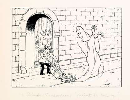 Vandersteen | Le Prince Riri, illustration Ã  l’encre de Chine e… | Banque Dessinée