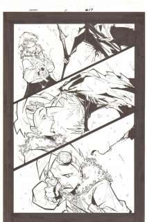 Carlos Cuevas, Francisco Herrera - venom #5 p. 17 - venom vs. Babe - 2003