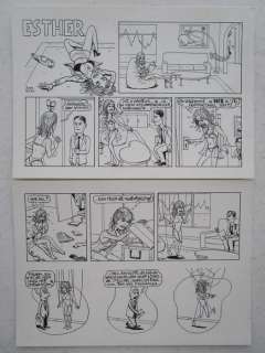 Kim Duchateau - originele gag (2x dubbele strook) - Esther Verkest - Loose page | Catawiki