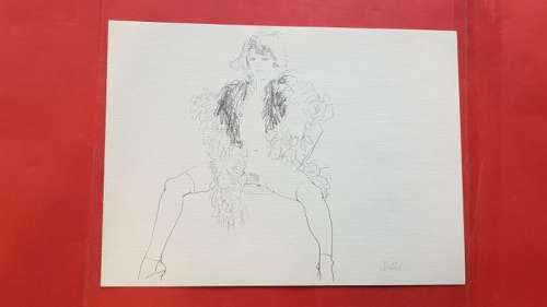 Leone Frollo - illustraz originale "la Madama" firmata - Loose page - (1980) | Catawiki