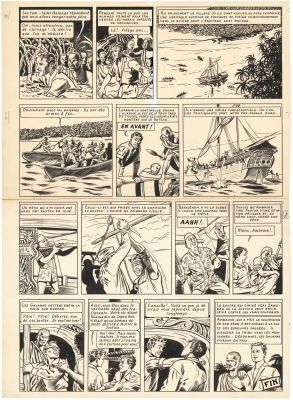 Craenhals François... | Lot 30 - CRAENHALS François (1926-2004) À l’Ouest de Zanzibar Encre... | Tessier Sarrou