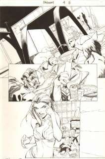 Jason Gorder, Koi Turnbull - Michael Turner‘s Fathom #4 P.5 - Fathom & Pussy Cats - 2005 Signed