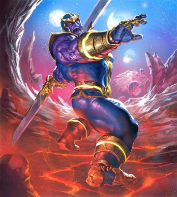 Pasquale Ferrara | Thanos Marvel SNAP Published Art | Kirby’s Comic Art