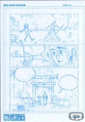 Sylvain Repos | Yojimbot, Volume 1, Storyboard Page 60 - Original Artwork by Sylvain Repos | Pulp’s Art