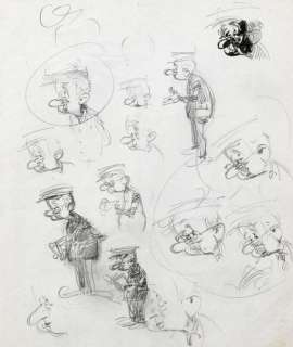 Franquin | Spirou et Gaston, études Ã  la mine de plomb et Ã… | Banque Dessinée