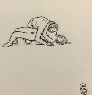 Manara - Dessin original - Kamasutra - Loose page - (2008) | Catawiki