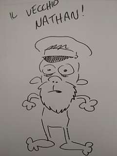 Leo Ortolani - illustrazione dedicace "Il vecchio Nathan" - Loose page