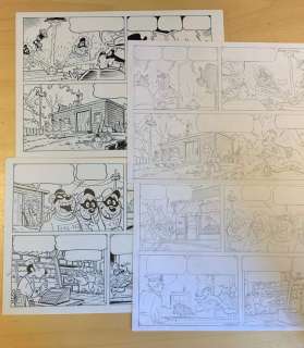 Beagle Boys & Archimede - A. Ferraris - 2x Tavole originali + preliminari "Easy as a child’s Play" G1/G2 - Loose page | Catawiki