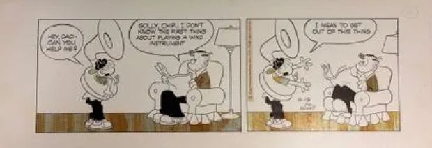Dik Browne - Strip... | Lot 19 - Dik Browne - Strip original : Superbe création à l’encre... | Tessier Sarrou