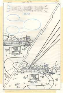 Craig McCracken - the powerpuff girls #1 p. 6 - pokey oaks kindergarten splash - 2003