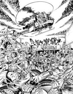 Dibujo portada original Gnarly - Roger Bonet - Original cover art