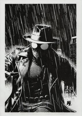 Riccardo Latina | Spider-Man Noir Illustration | Kirby’s Comic Art