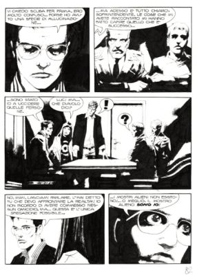 Corrado Roi | Página original Corrado Roi – Dylan Dog #259 | Taj Mahal Cómics