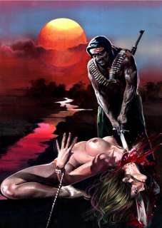 Terror n. 187 - Cover Originale "fiume di sangue" - Loose page - First edition - (1985) | Catawiki