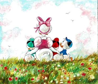 Daisy & Nephews #SpringMood - Original Painting - Tony Fernandez - Acrylic Art | Catawiki