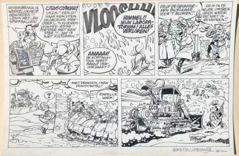 Lodewijk, Martin - Originele, halve pagina - Agent 327 dl. 14 - Cacoïne en commando’s - (2001) | Catawiki